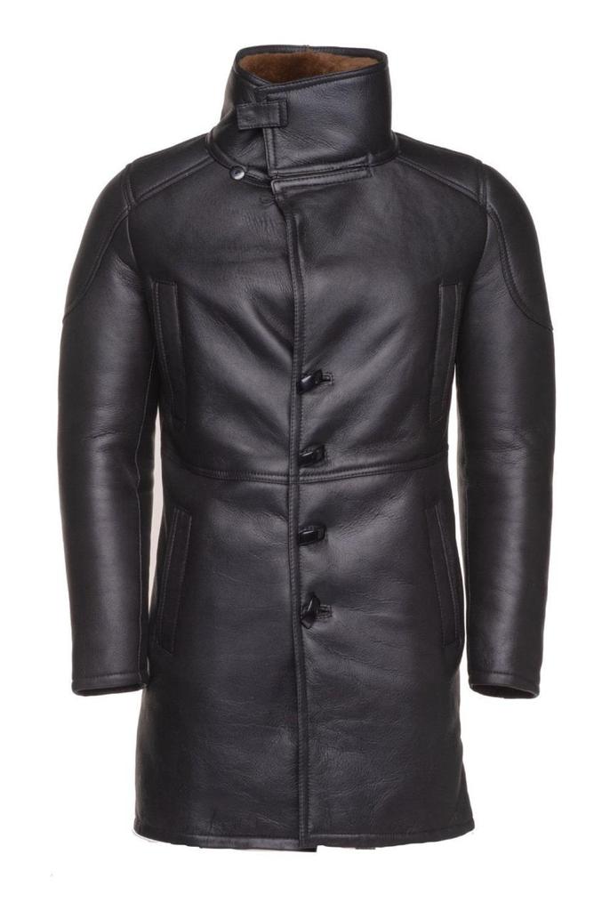 Men's Turlock Brown Shearling Leather Coat