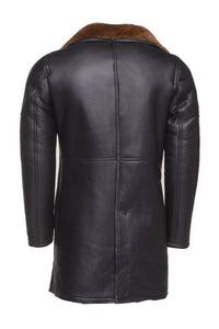Men's Turlock Brown Shearling Leather Coat